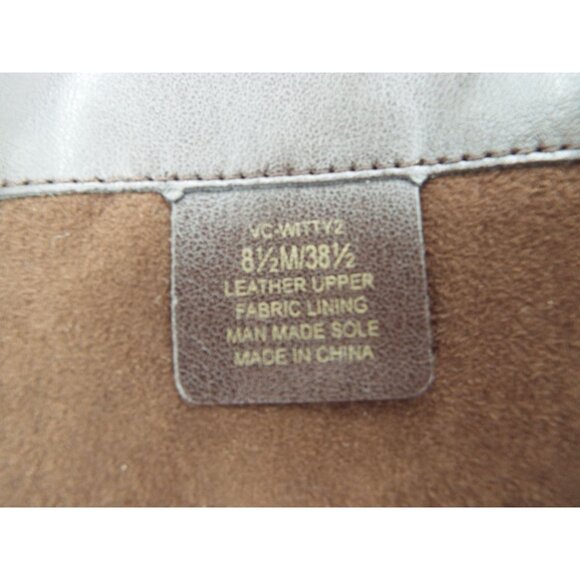 Vince Camuto Verona Dark Roast Shiny Snake Witty 2 Leather Buckle Moto Boots - Picture 11 of 16